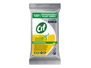 Niisked salvrätikud CIF Professional, Clean & Shine pindadele, 100tk