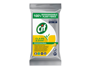Влажные салфетки CIF Professional, Clean & Shine для поверхностей, 100шт.