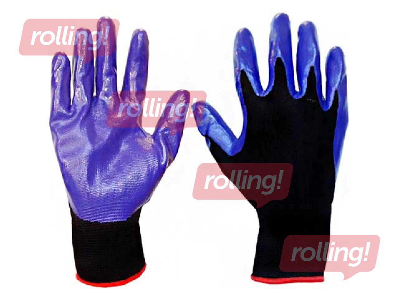 Gloves with nitrile coating, size S