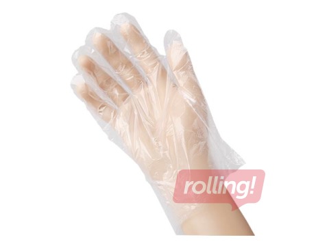 Gloves HDPE,transparent, 100 pcs.