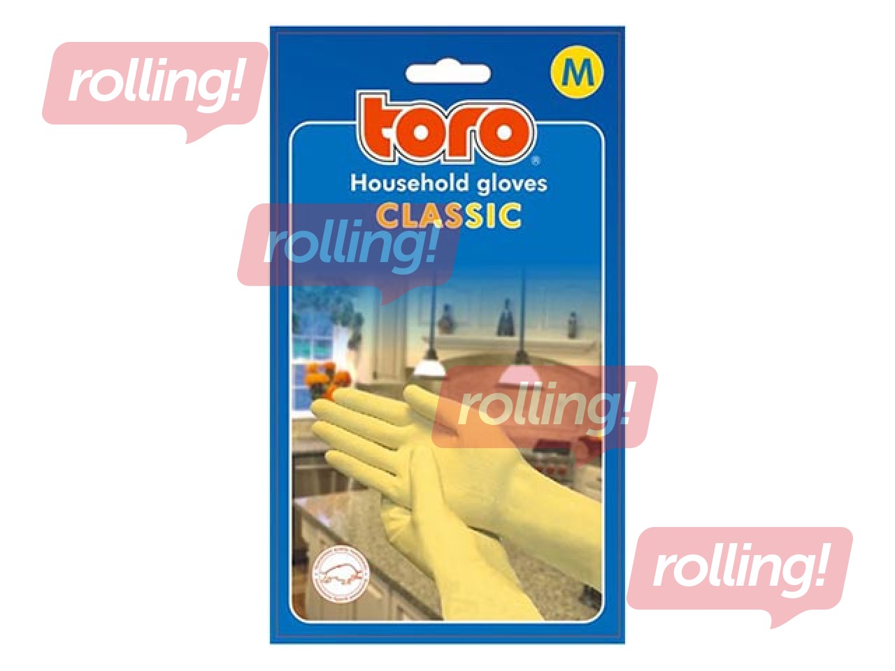 Rubber gloves TORO, M size