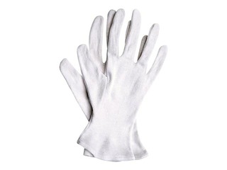 Waiters' mittens art. RWK, cotton, white, M/8