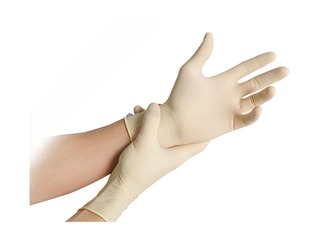 Powder-free latex gloves MaiMed- Soft PF S, white, 100 pcs.