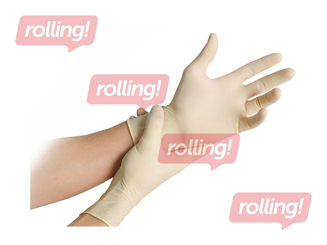 Pulbrivabad latekskindad MaiMed- Soft PF S, valge, 100 tk.