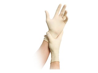 Powder-free latex gloves MaiMed- Soft PF M, white, 100 pcs.