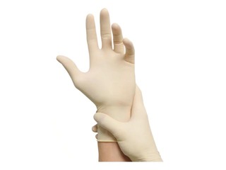 Перчатки латексные неопудренные MaiMed- Soft PF L, белые, 100 шт.