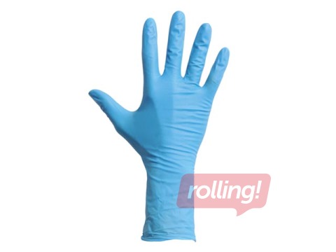Nitriilkindad ilma puudrita MaiMed M, 100 tk, sinine