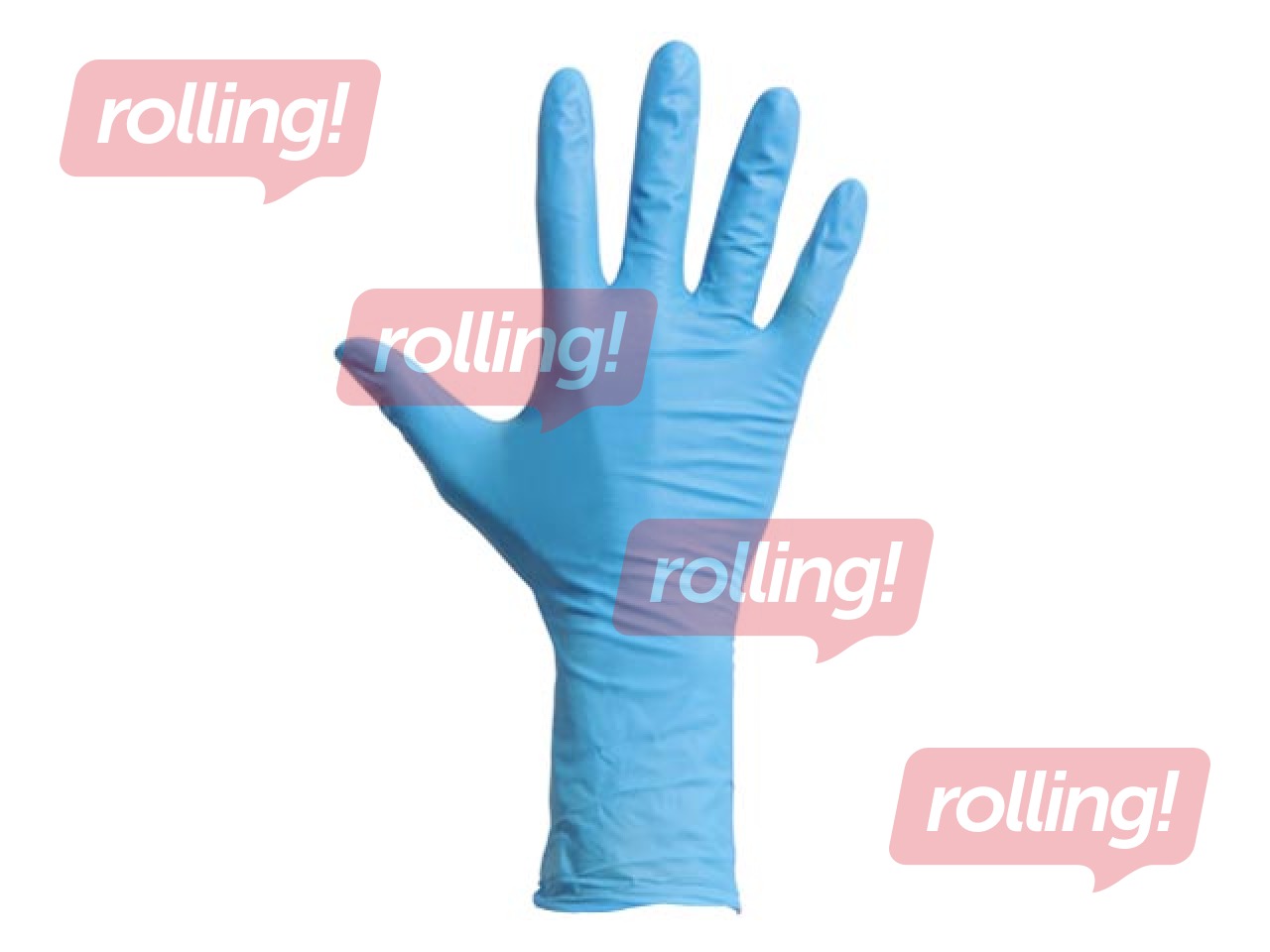 Перчатки нитриловые без пудры MaiMed M, 100 шт., синие