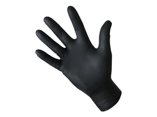 Nitriilkindad ilma puudrita BaltLine L suurus, 100 tk, must