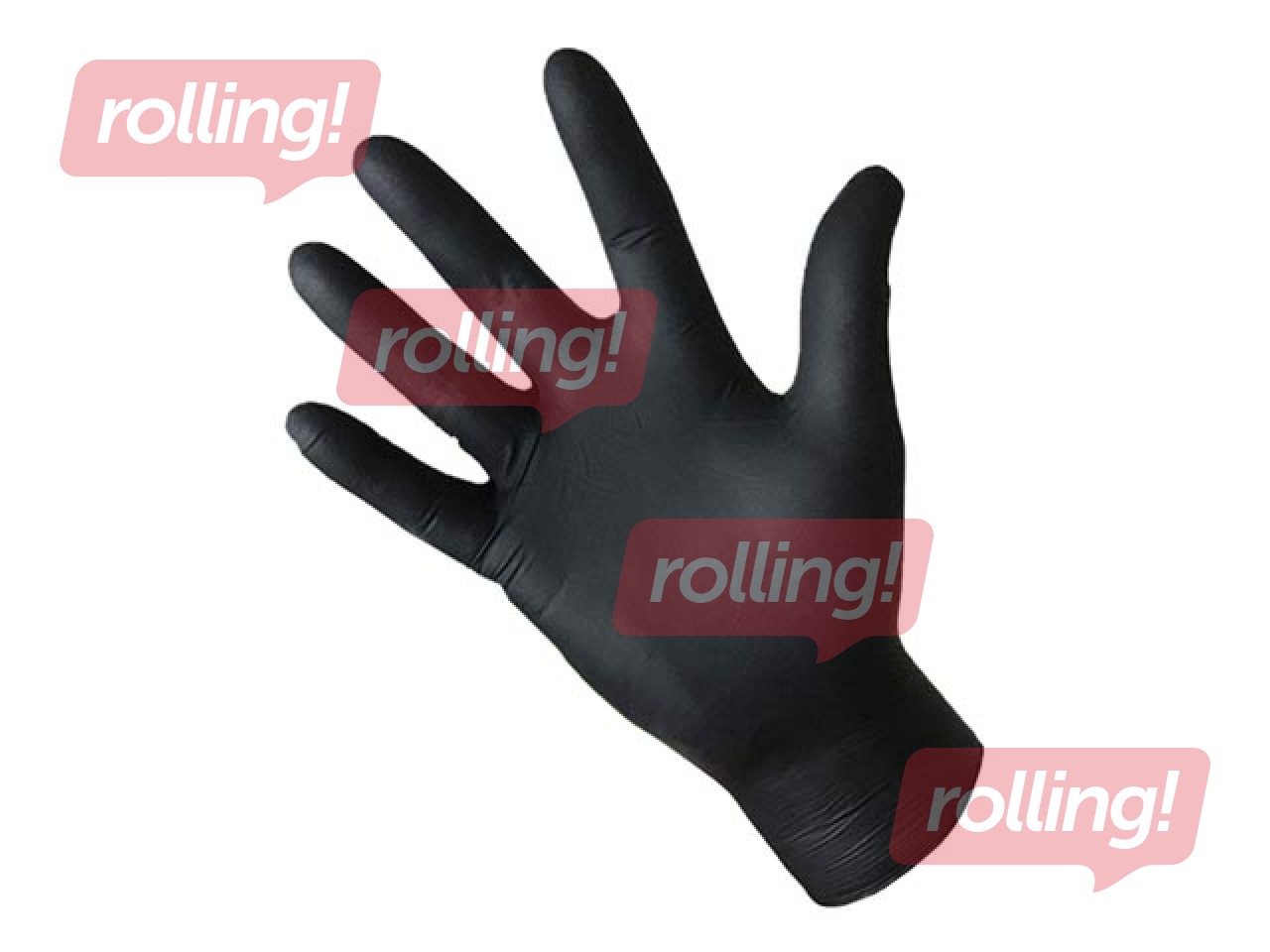 Nitriilkindad ilma puudrita BaltLine S suurus, 100 tk, must