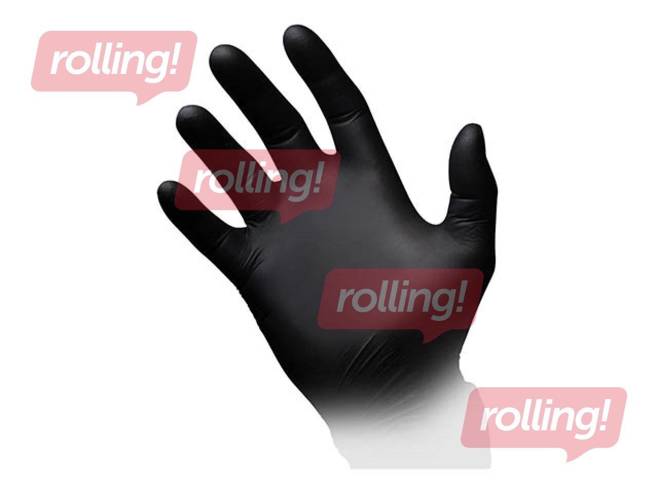 Nitriilkindad, puudrivaba, AMPri, XL, 100 tk., must