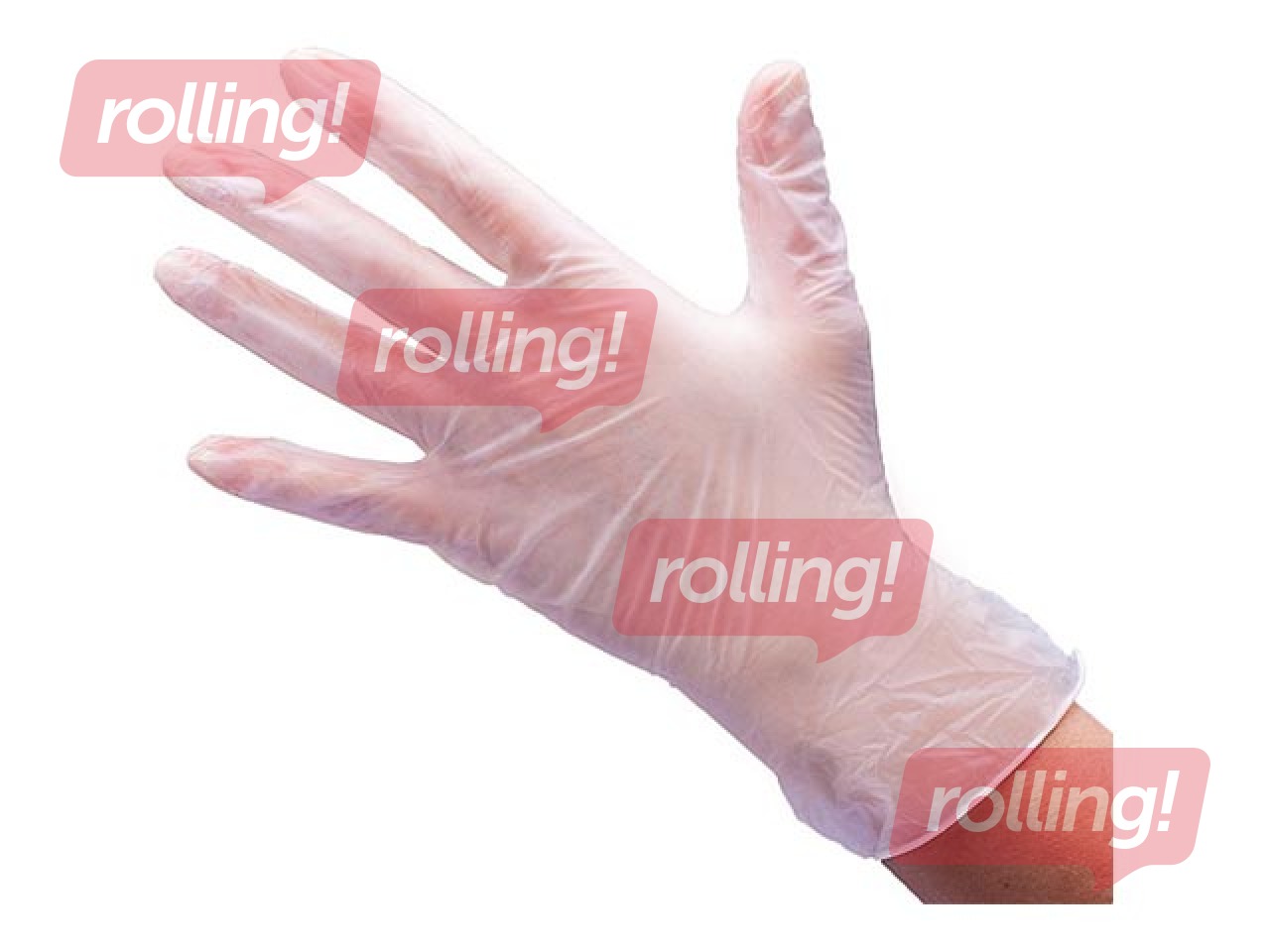 Перчатки виниловые, неопудренные, размер L, прозрачные, Baltline, 100 шт.