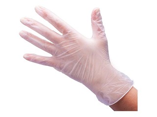 Vinyl gloves, powder-free, size L, transparent, Baltline, 100 pcs.