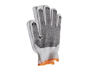 Cotton gloves with one-sided PVC non-slip points, size M