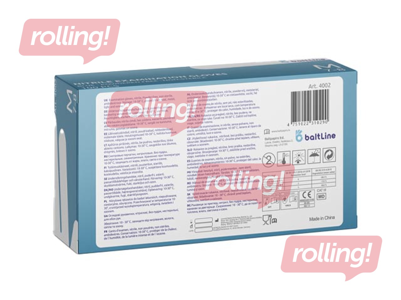 Kindaid BaltLine, nitraat, pulbrita, sinine, suurus M, 100 tk.