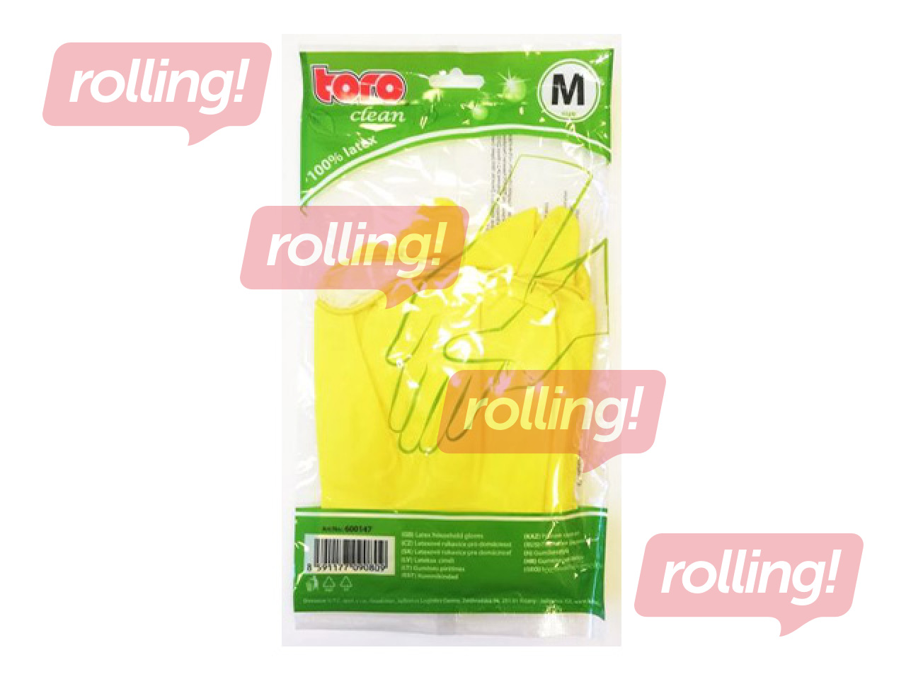 Gumijas cimdi Toro, latekss, M izmērs