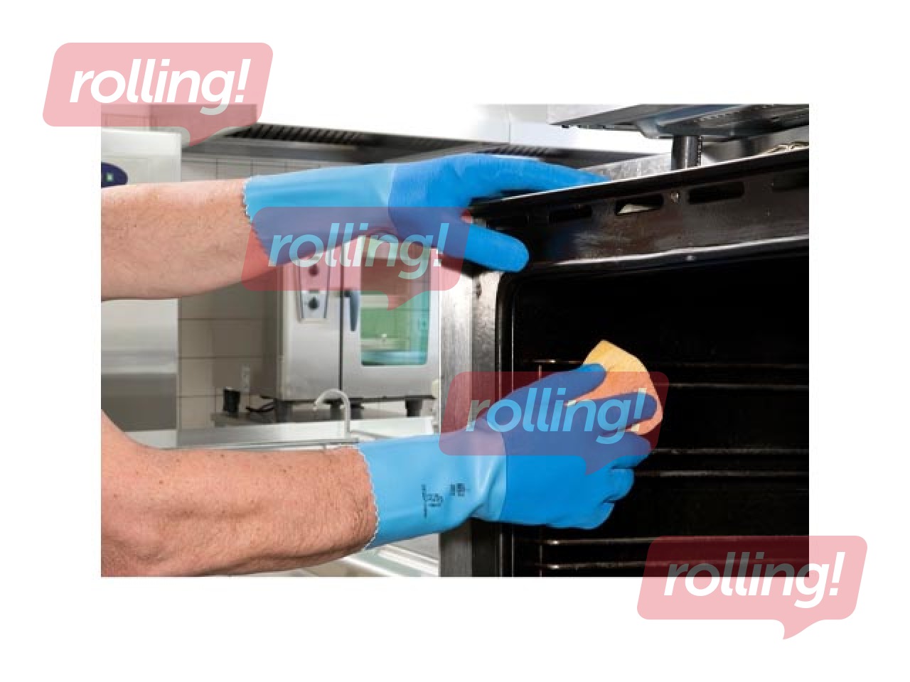 Gloves Mapa Jersette, latex, L, 1 Pair