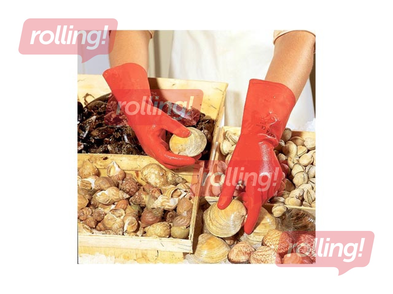 Gloves Mapa Vital, Latex/Nitrile Blend, L, 1 pair