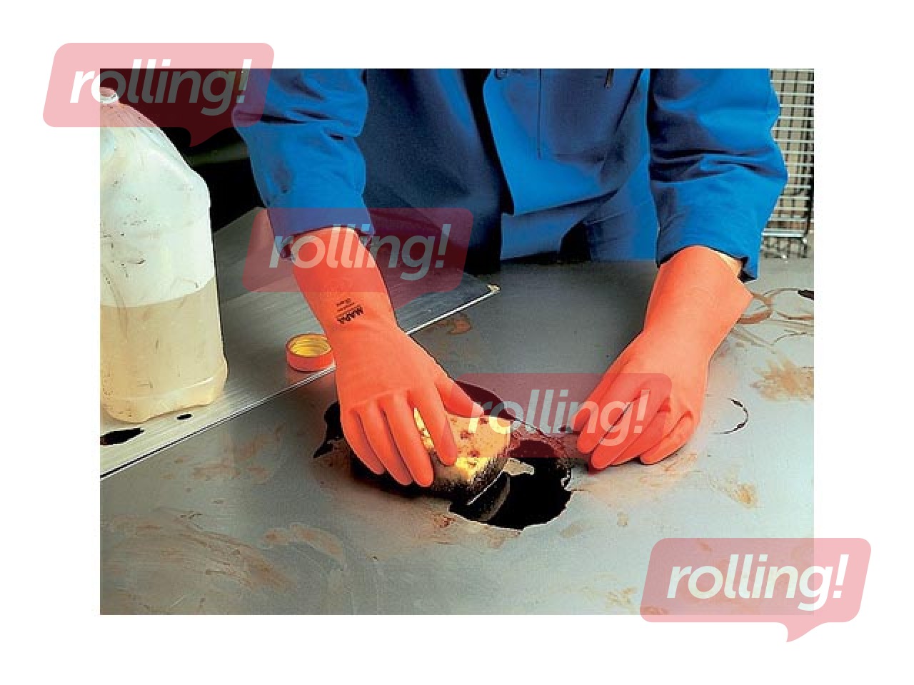 Gloves Mapa Vital, Latex/Nitrile Blend, L, 1 pair