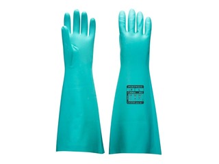 Перчатки, химически стойкие, особо длинные, нитрил, XL, 1 пара