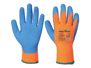 Work Gloves Cold Grip, Size L, Orange/Blue