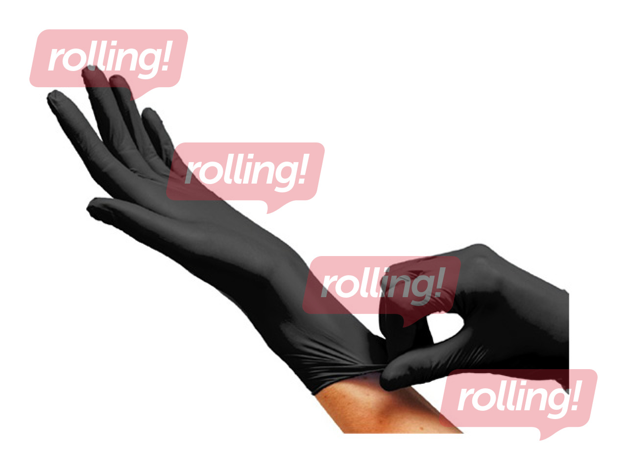 Puudrivabad nitriilkindad Clara, suurus S, mustad, 100 tk