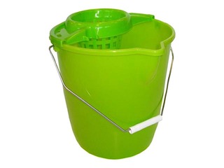 Bucket for floor cleaning, round 12L with mop holder
