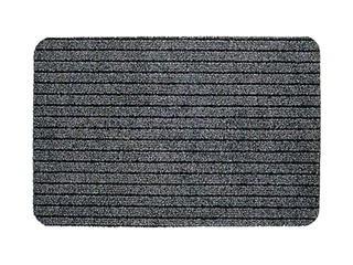 Doormat ATLASS 40x60cm with rubber base, gray with black