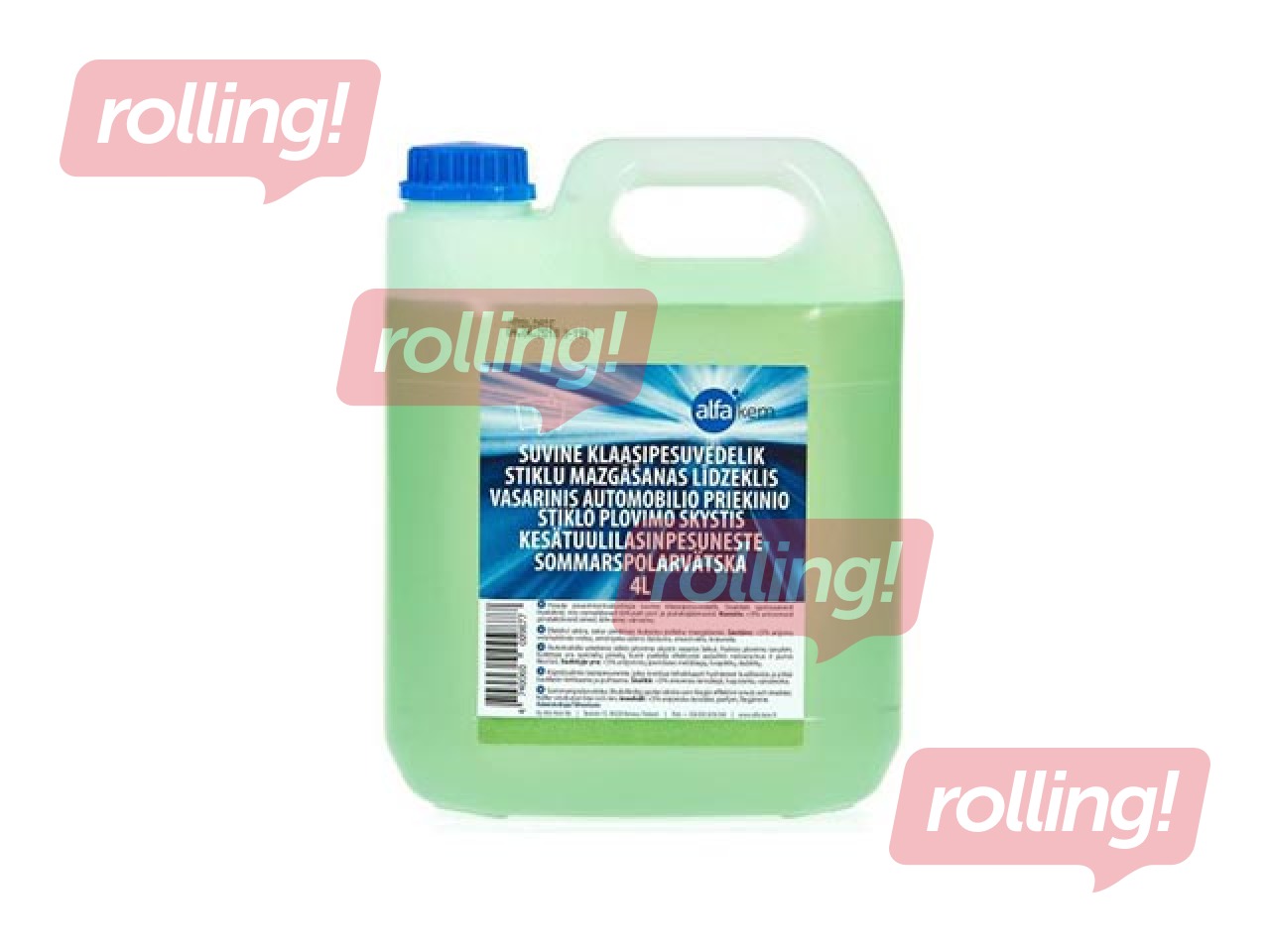 Vējstiklu mazgāšanas šķidrums, vasaras, 4l