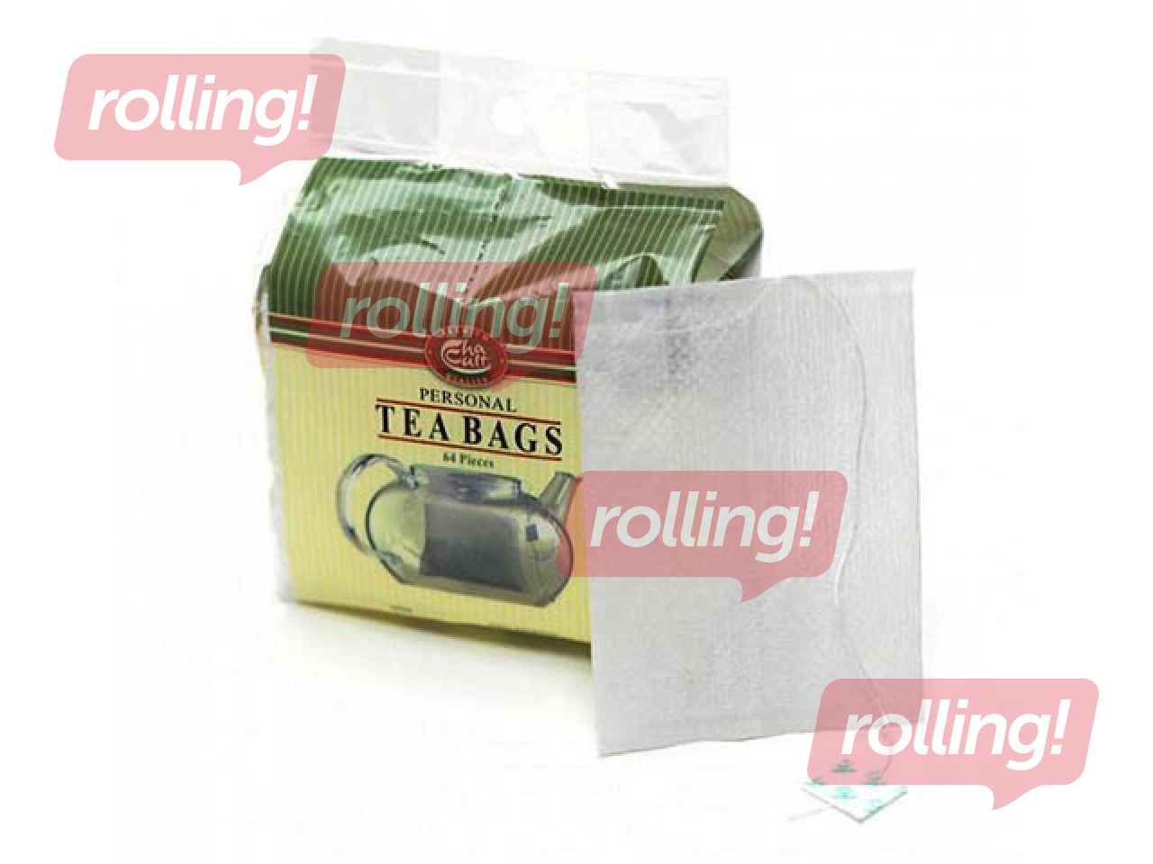 Paper tea filters, 64 pcs/pack, white
