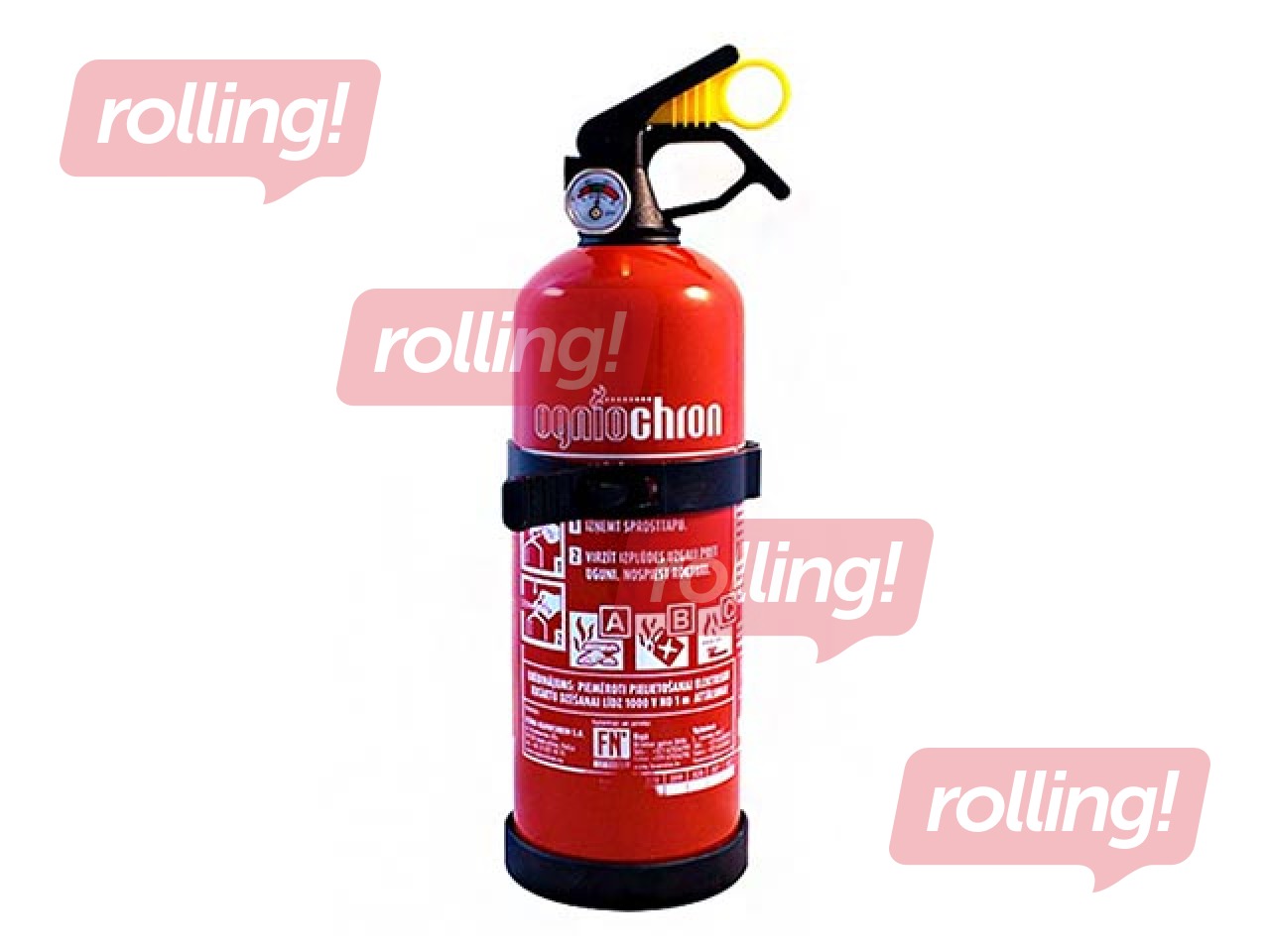 Ugunsdzēsības aparāts automašīnām OGNIOCHRON ar turētāju  PA-1  (8A 34B/C)