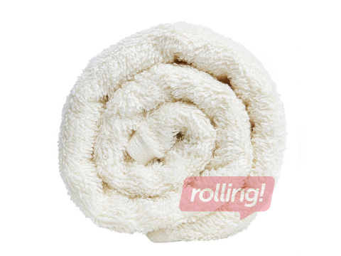 Terry towel, white, 50x100cm