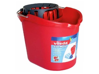 Spainis Vileda Supermocio ar mopa nospiedēju, sarkans, 10l