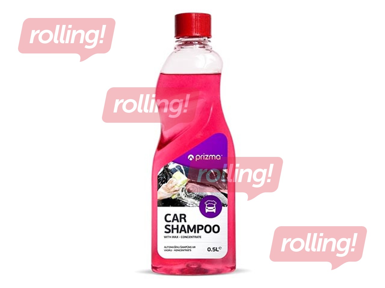 Auto šampūns ar vasku PRIZMA, koncentrāts, 500ml