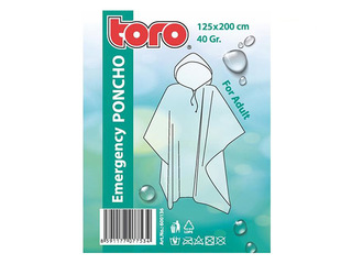 Raincoat poncho, adult, 125x200cm
