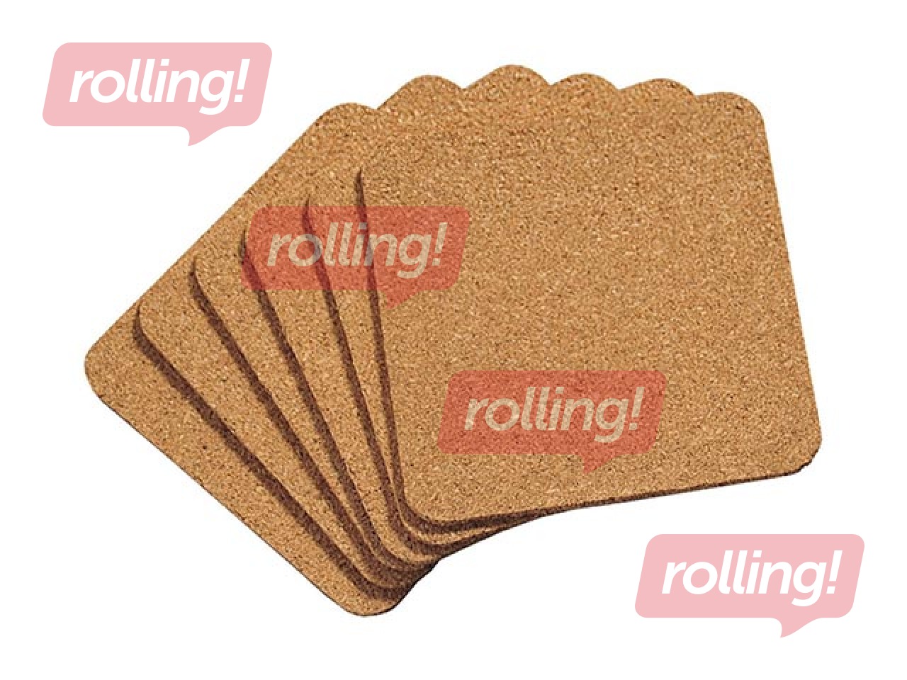 Tasside alused Kesper, korgist, 10 x 10 cm, 6 tk.