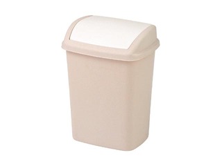 Waste bin Dominik, beige, 10l