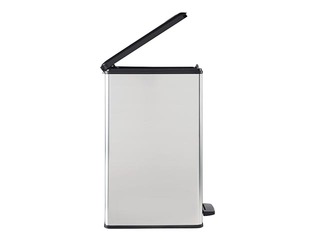 Prügikast pedaaliga Slim Bin, hõbedane, 40l