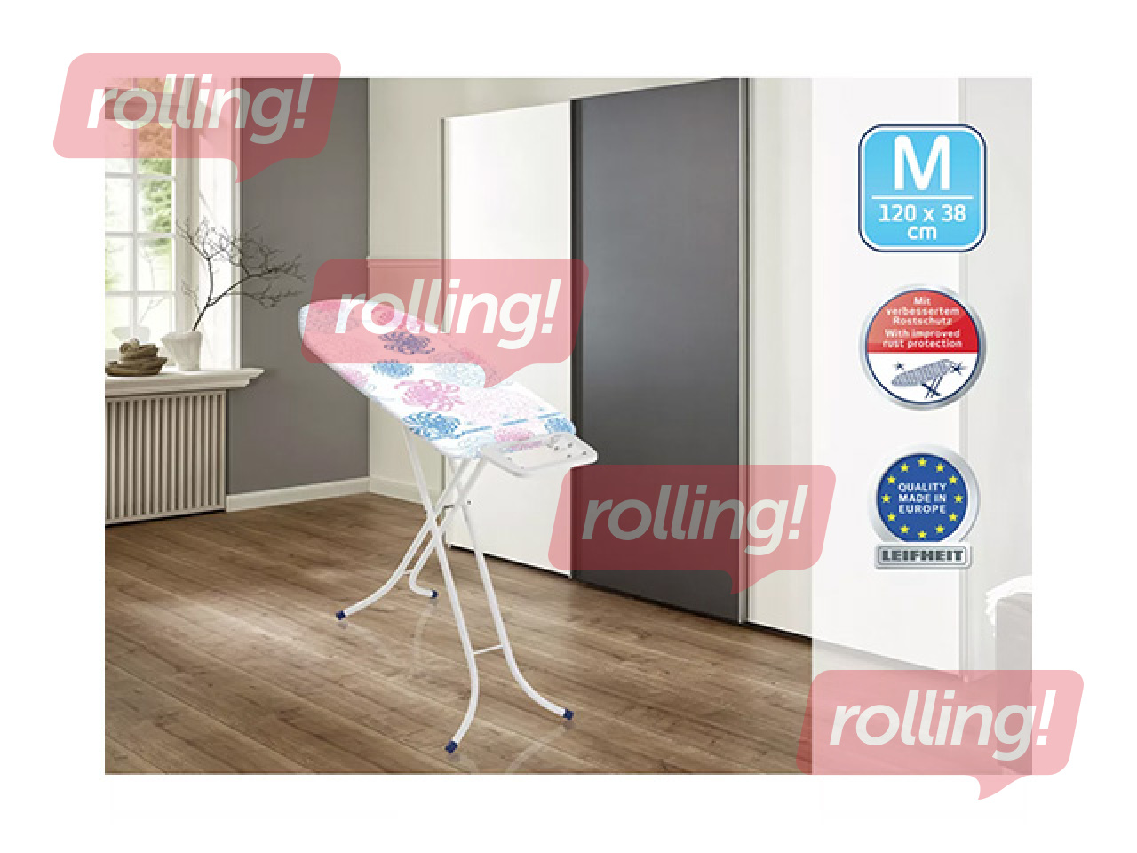 Ironing board Leifheit Classic M Basic, colourful, 120x38cm
