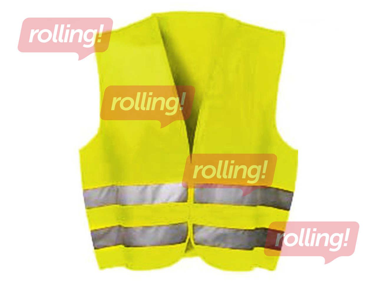 Atstarojošā veste pieaugušo XL izmērs, dzeltena