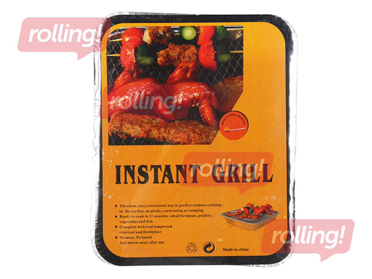 Disposable grill, 25 x 31 cm