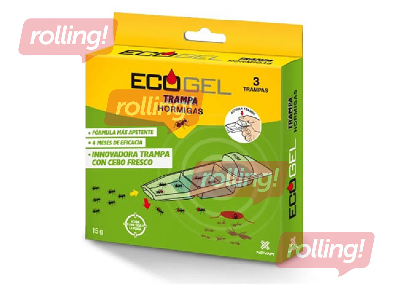 Bait stations against ants Ecogel, 3 pcs