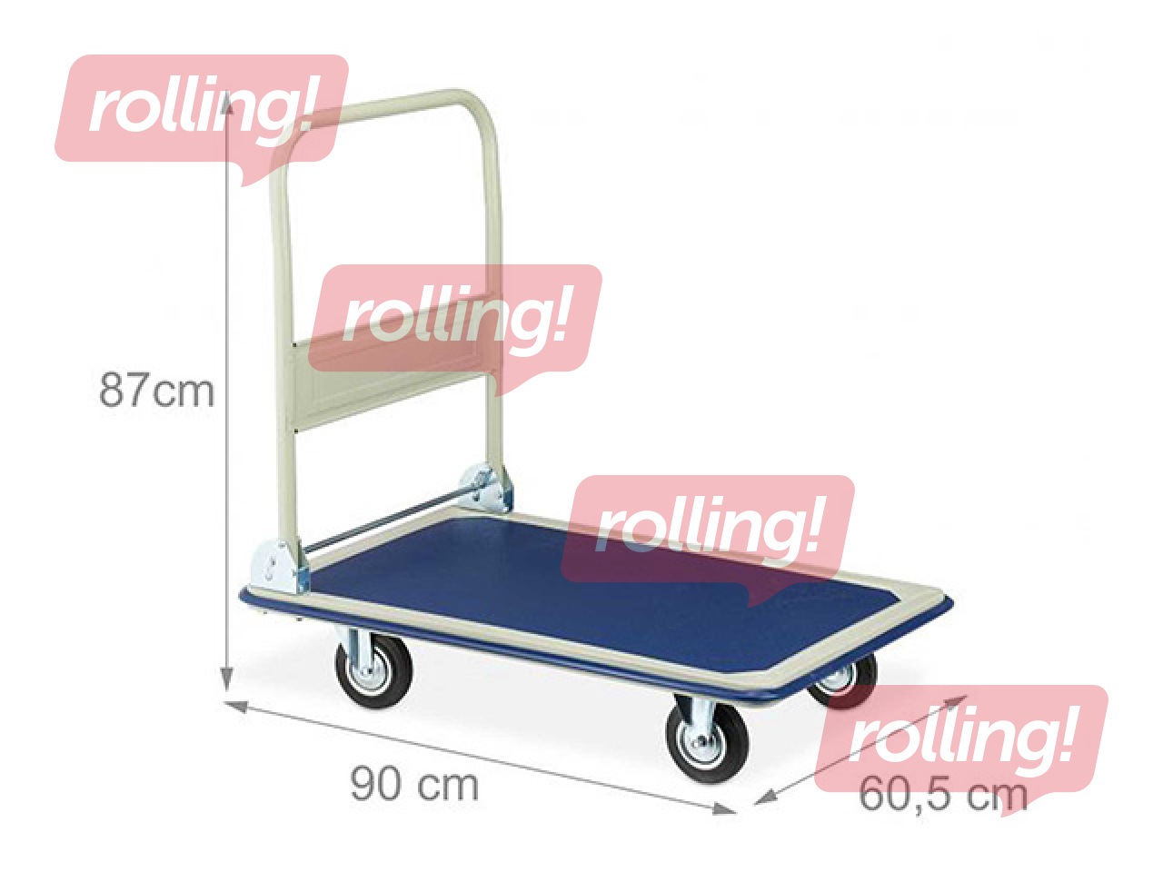 Платформенная тележка Okko, складная, грузоподъёмность 300kg
