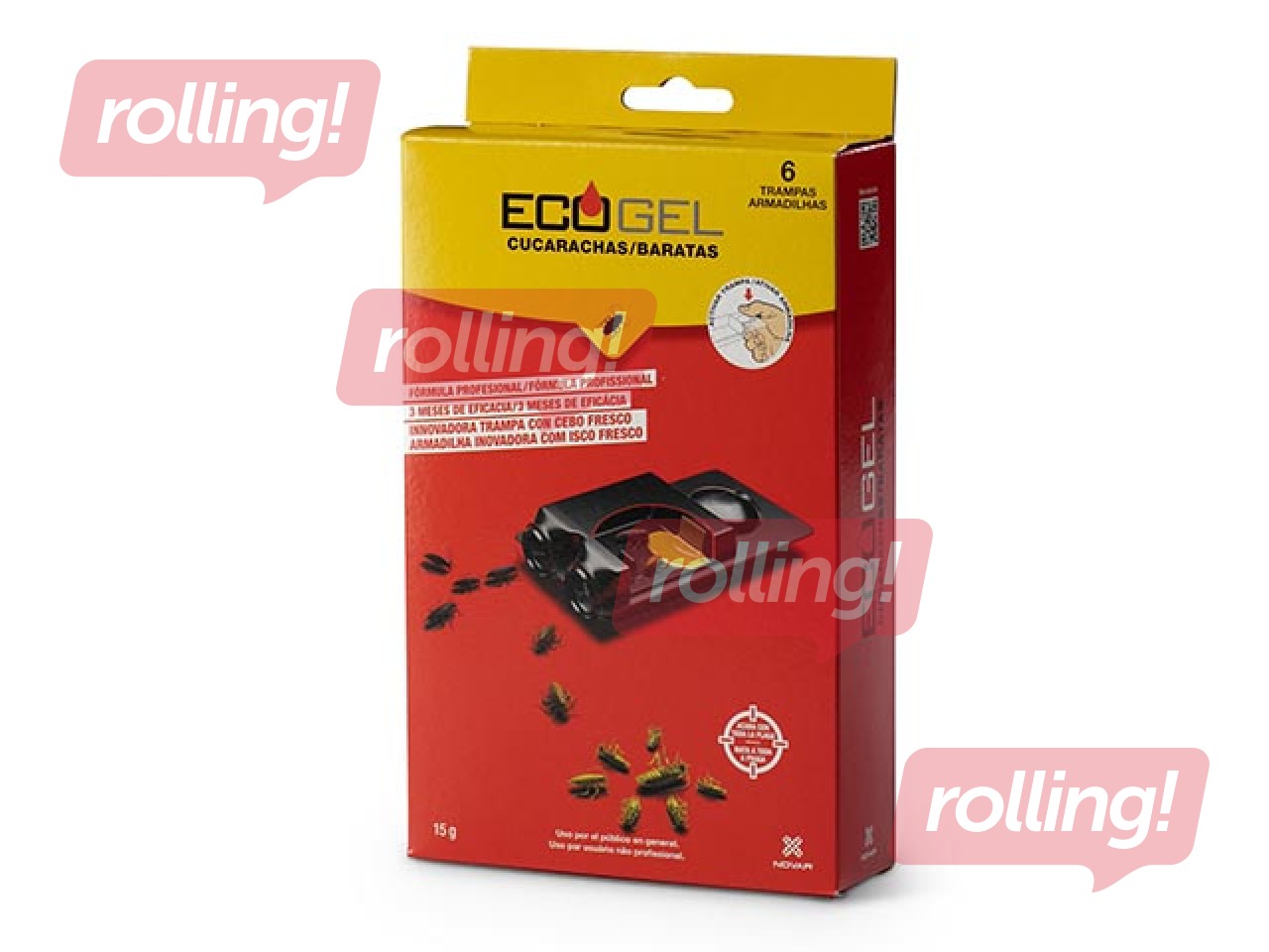 Bait stations against cockroaches Ecogel, 6 pcs.