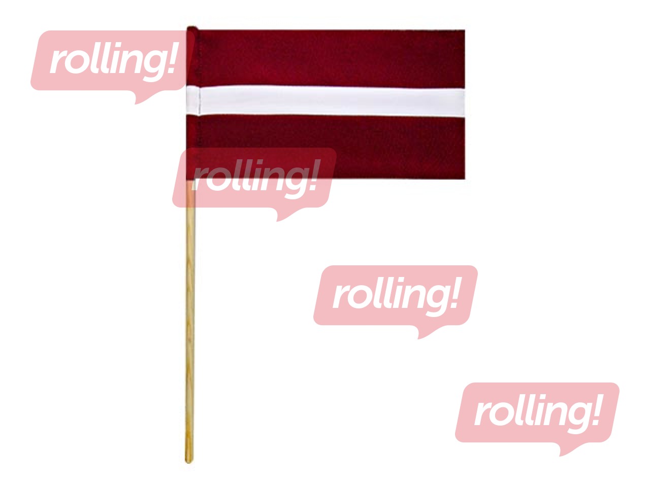 Latvijas Republikas karodziņš, 13x26cm