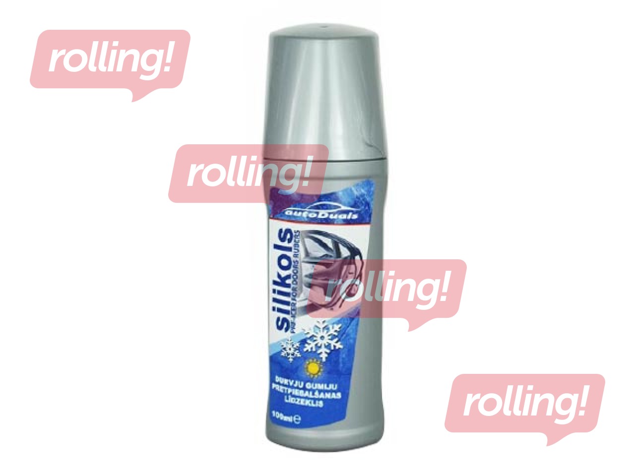 Silikons a/m durvju gumijām, ar švammīti, AutoDuals 100ml