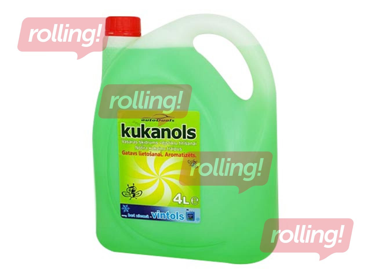 Suvine klaasipesuvedelik, Kukanols, 4 l