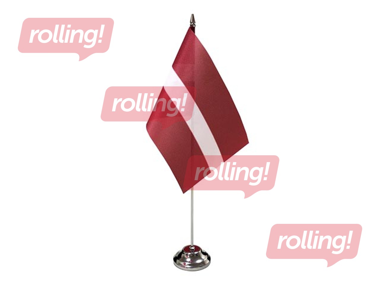 Läti lipp, laud, 14x28cm