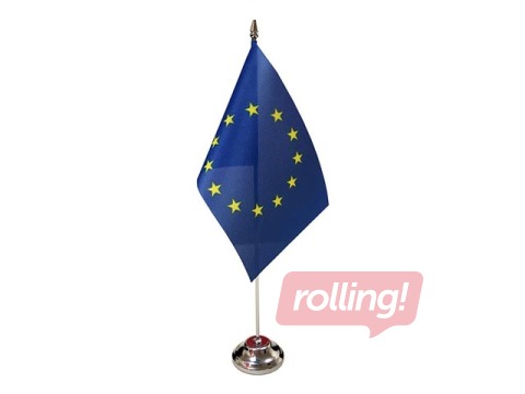 Флаг Европейского Союза, настольный, 14x28см
