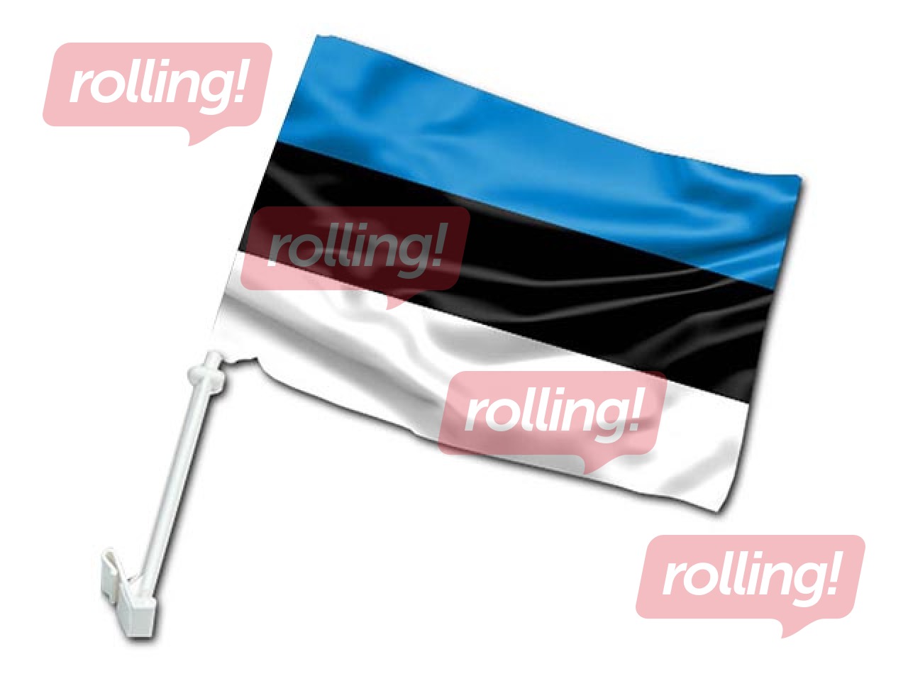 Флаг для автомобиля Эстония, 30x40 см